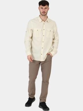Fjallraven Övik Travel Shirt LS M férfi hosszú ujjú ing fehér színben 3