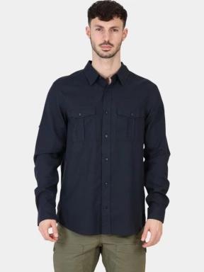Fjallraven Övik Travel Shirt LS M férfi hosszú ujjú ing sötétkék színben 1