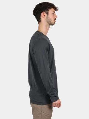 Fjallraven Forever Nature Badge LS M férfi hosszú ujjú póló sötétkék színben 3