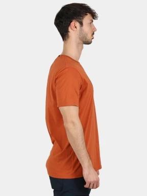 Fjallraven Fjällräven Logo T-shirt M férfi rövid ujjú póló narancssárga színben 3