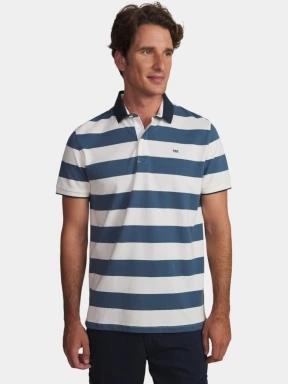 TBS Govanpol férfi galléros póló kék színben 1