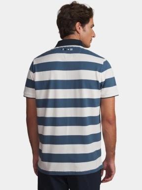 TBS Govanpol férfi galléros póló kék színben 3