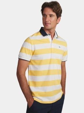 TBS Govanpol férfi galléros póló sárga színben 1