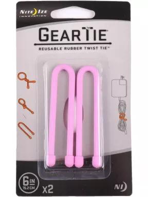 Niteize Gear Tie kötöző 2*15,24 cm kötöző rózsaszín színben 1