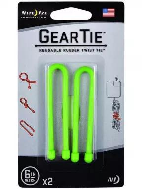 Niteize Gear Tie kötöző 2*15,24 cm kötöző zöld színben 1