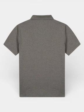 TBS Liciopol férfi galléros póló szürke színben 3