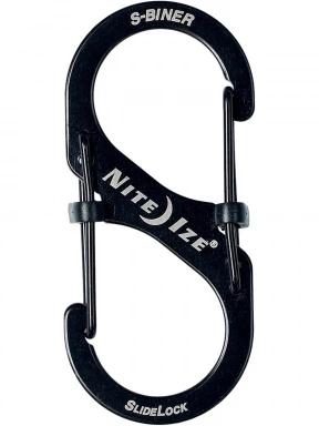 Niteize SlideLock karabíner #2 karabiner fekete színben 1