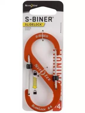 Niteize SlideLock bizt.záras alumínium karabiner karabiner narancssárga színben 3