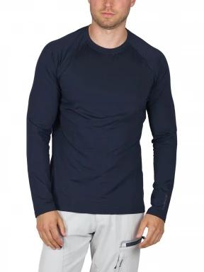 Musto Evo Sunblock Ls Tee 2.0 férfi hosszú ujjú sport póló sötétkék színben 1