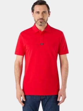 Musto Ess Pique Polo férfi galléros póló piros színben 1