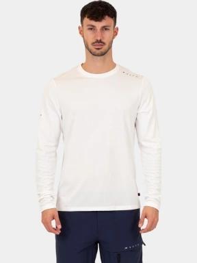 Musto M Evo Crew Sunblock Ls Tee férfi hosszú ujjú sport póló fehér színben 1