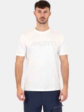 Musto M Musto Logo Ss Tee férfi rövid ujjú póló fehér színben 1