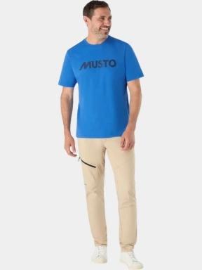 Musto M Musto Logo Ss Tee férfi rövid ujjú póló kék színben 1