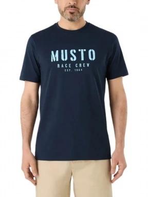 Musto M Classic Musto Ss Tee férfi rövid ujjú póló sötétkék színben 1