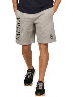 Nautica Locust Fleece Short férfi rövidnadrág szürke színben 1
