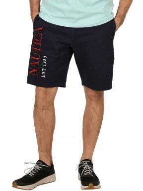 Nautica Locust Fleece Short férfi rövidnadrág sötétkék színben 1