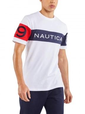 Nautica Calvin T-Shirt férfi rövid ujjú póló fehér színben 1