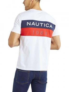 Nautica Zane T-Shirt férfi rövid ujjú póló fehér színben 3