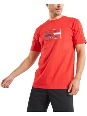 Nautica Alves T-Shirt férfi rövid ujjú póló piros színben 1