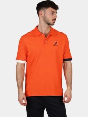 Nautica Pascal Polo Shirt férfi galléros póló narancssárga színben 1