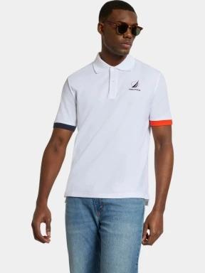 Nautica Pascal Polo Shirt férfi galléros póló fehér színben 1