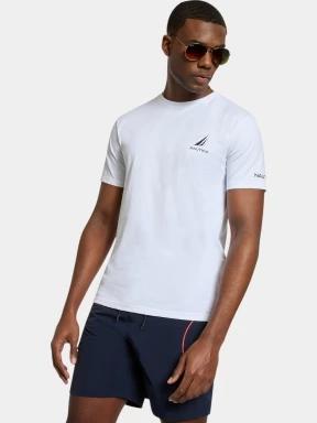 Nautica Sergei T-Shirt férfi rövid ujjú póló fehér színben 1