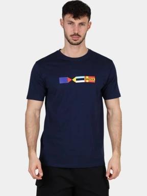 Nautica Federico T-Shirt férfi rövid ujjú póló sötétkék színben 1