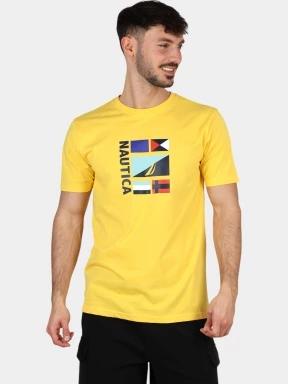 Nautica Joachim T-Shirt férfi rövid ujjú póló sárga színben 1