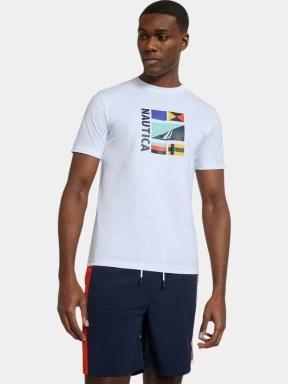 Nautica Joachim T-Shirt férfi rövid ujjú póló fehér színben 1