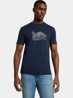 Nautica Angelo T-Shirt férfi rövid ujjú póló sötétkék színben 1