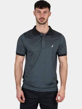 Nautica Saunton Slim Fit Polo Shirt férfi galléros póló zöld színben 1