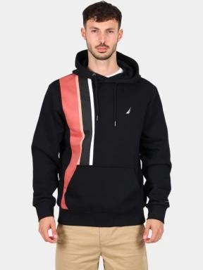 Nautica Finnik OH Hoodie férfi kapucnis pulóver fekete színben 1