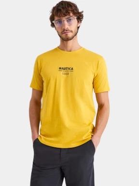 Nautica Sirena T-Shirt férfi rövid ujjú póló sárga színben 1