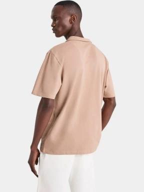 Nautica Cielo Polo Shirt férfi galléros póló barna színben 3