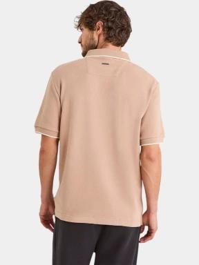 Nautica Bruma Short Sleeve Polo férfi galléros póló barna színben 3