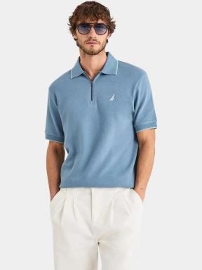 Nautica Bruma Short Sleeve Polo férfi galléros póló zöld színben 1