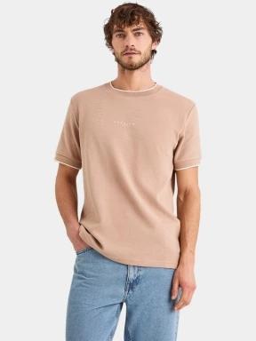 Nautica Urma T-Shirt férfi rövid ujjú póló homok színben 1