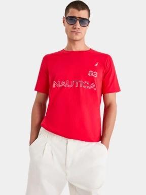Nautica Aire T-Shirt férfi rövid ujjú póló piros színben 1