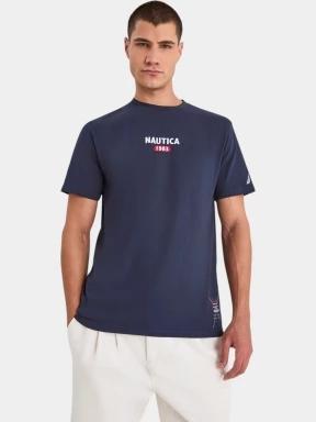 Nautica Indus T-Shirt férfi rövid ujjú póló sötétkék színben 1