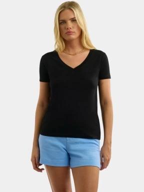 Nautica Astilbe T-Shirt női rövid ujjú póló fekete színben 1