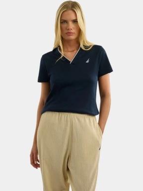 Nautica Adalynn Polo Shirt női rövid ujjú póló sötétkék színben 1
