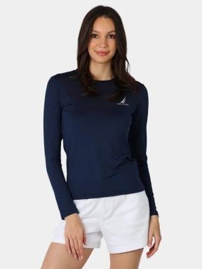 Nautica Lisa Long Sleeve T-Shirt női hosszú ujjú póló sötétkék színben 1