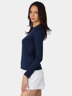 Nautica Lisa Long Sleeve T-Shirt női hosszú ujjú póló sötétkék színben 3