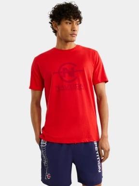 Nautica Newry T-Shirt férfi rövid ujjú póló piros színben 1