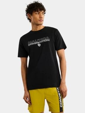Nautica Effin T-Shirt férfi rövid ujjú póló fekete színben 1