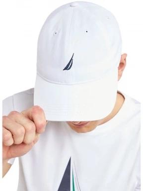 Nautica Ruck Strapback férfi baseball sapka fehér színben 3