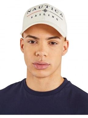 Nautica Titan Snapback Cap férfi baseball sapka fehér színben 1