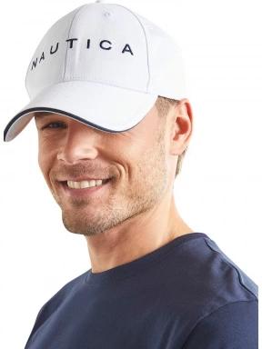 Nautica Robson Snapback Cap férfi baseball sapka fehér színben 3