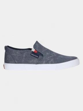 Nautica AKAN TWILL DEEP férfi slip-on cipő kék színben 3