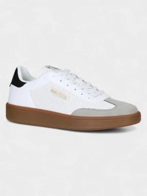 Nautica ACE LTH-SD WHITE-BLACK férfi sneaker homok színben 1